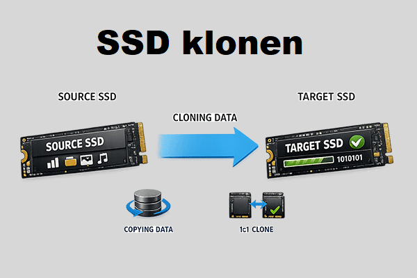 So klonen Sie eine SSD auf eine neue SSD – Einfaches Klonen von SSD zu SSD