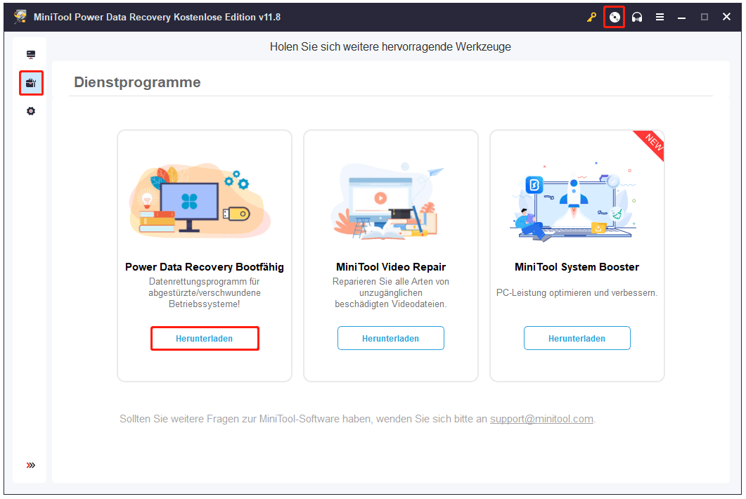 MiniTool Power Data Recovery Bootfähig herunterladen