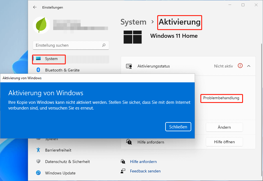 Windows 11 Problembehandlung.