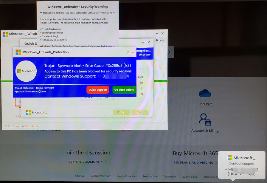 Windows Defender-Sicherheitswarnung