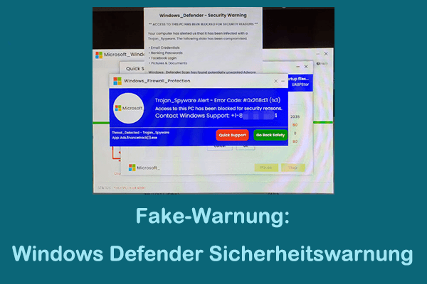 Windows Defender Sicherheitswarnung: So erkennen und entfernen Sie den Virus-Betrug