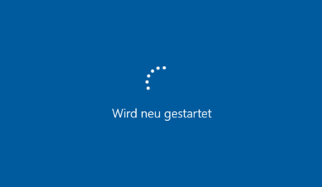 Windows wird neu gestartet