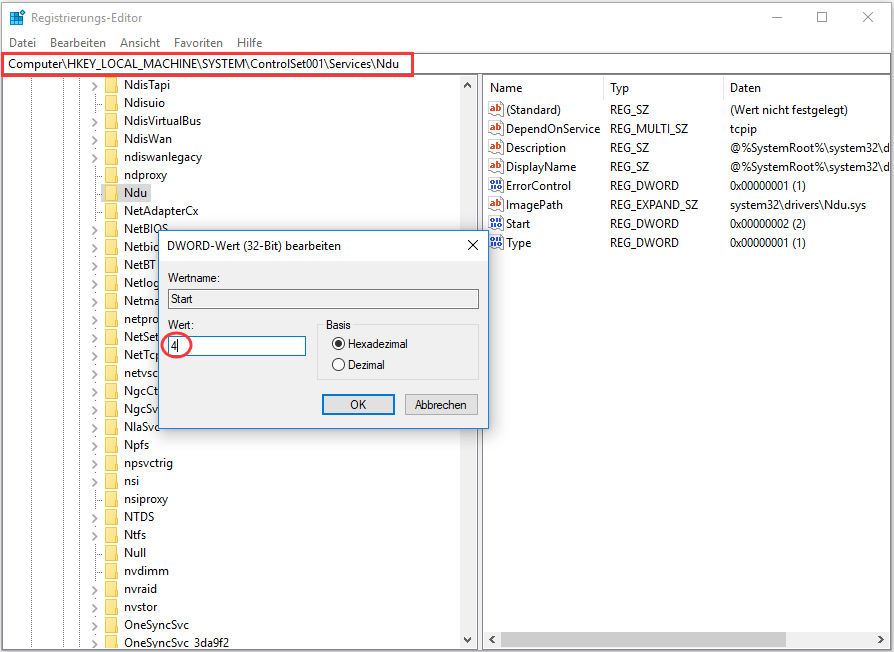 Registrierungs-Editor