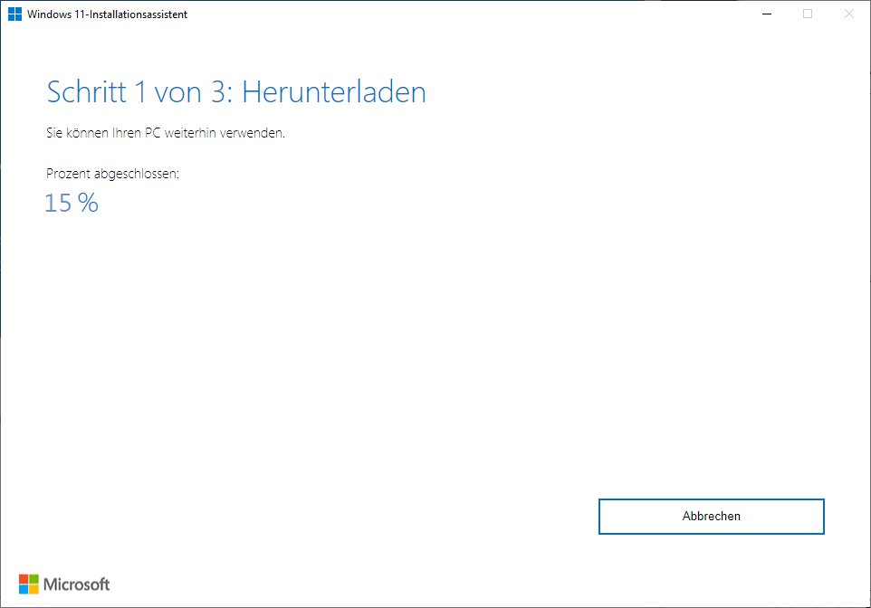 Herunterladen und Installieren von Windows 11 über den Installationsassistenten