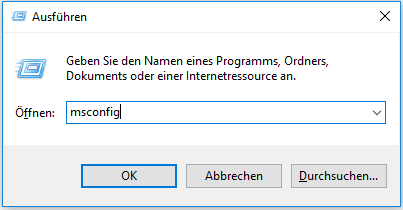 msconfig