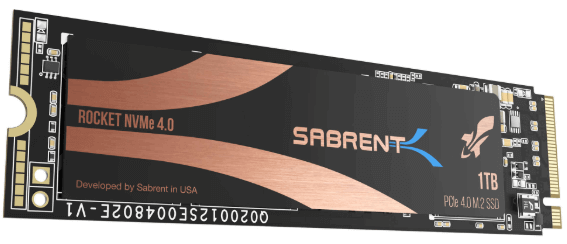 M.2 SSD mit 1 TB Sabrent 1TB Rocket NVMe PCIe 4.0