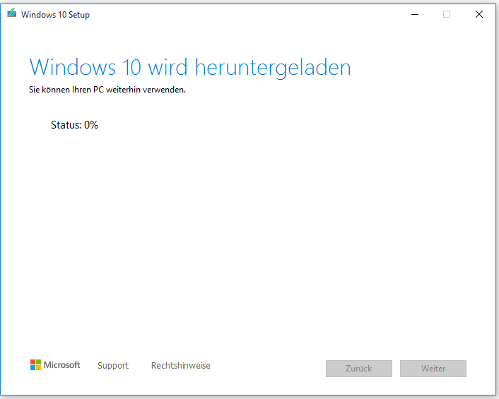 Windows 10 herunterladen