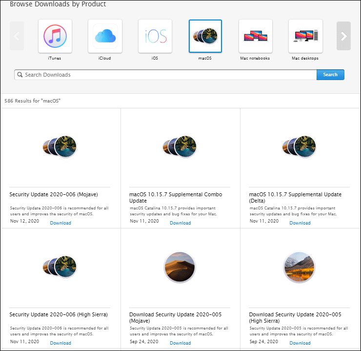 macOS-Installationsprogramm auswählen
