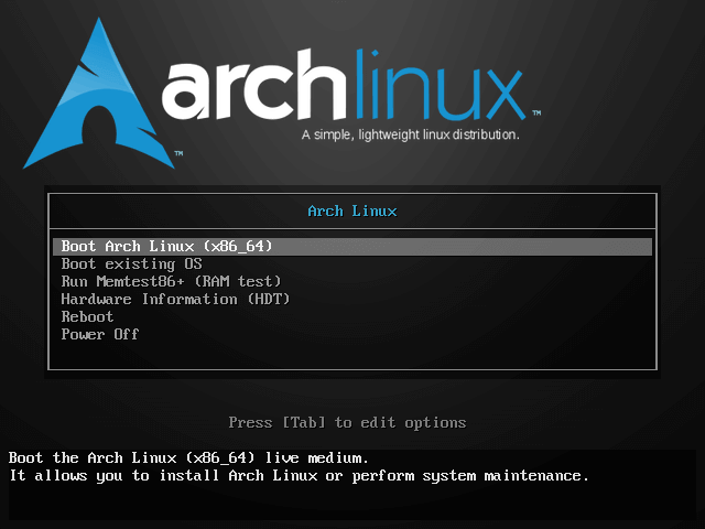 Arch Linux installieren 1