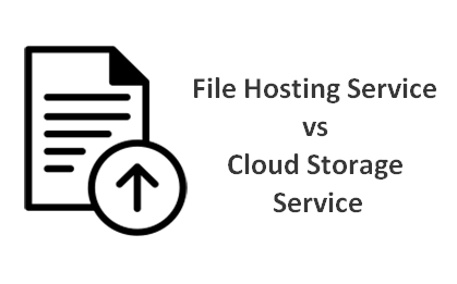 Filehosting-Dienst verglichen mit Cloud-Speicherdienst