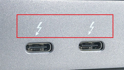 Thunderbolt 3 oder USB-C Schnittstellen