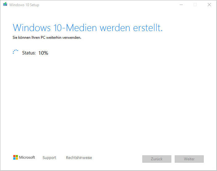 Windows 10-Medien erstellen
