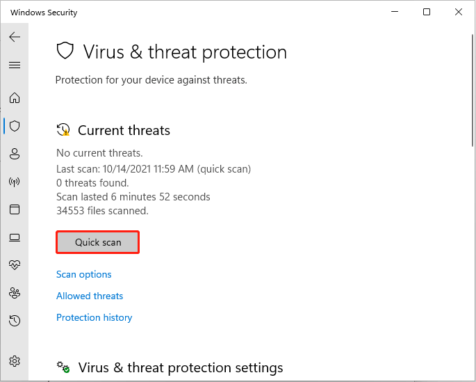 Führen Sie einen Virenscan unter Windows 11 durch