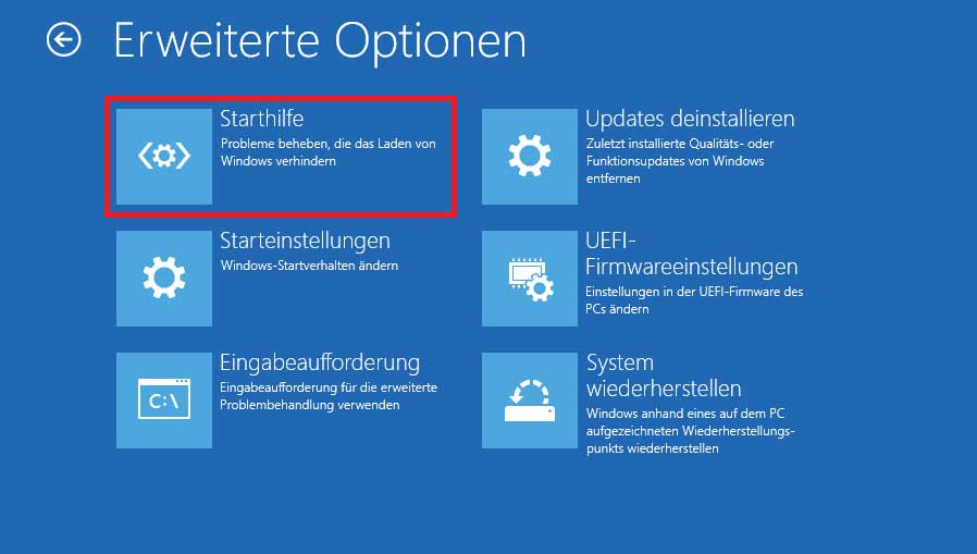 Windows 11 Startreparatur