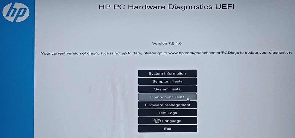 HP PC Hardware Diagnostic UEFI