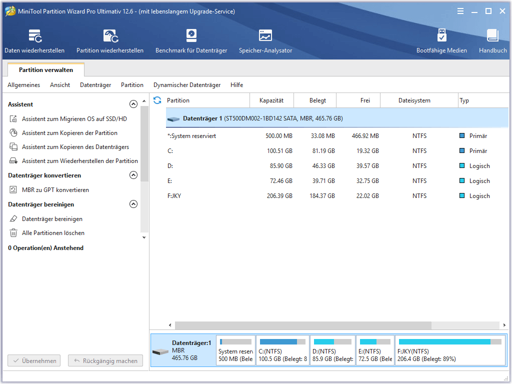 Festplattenpartitionsmanager für Windows 10/11