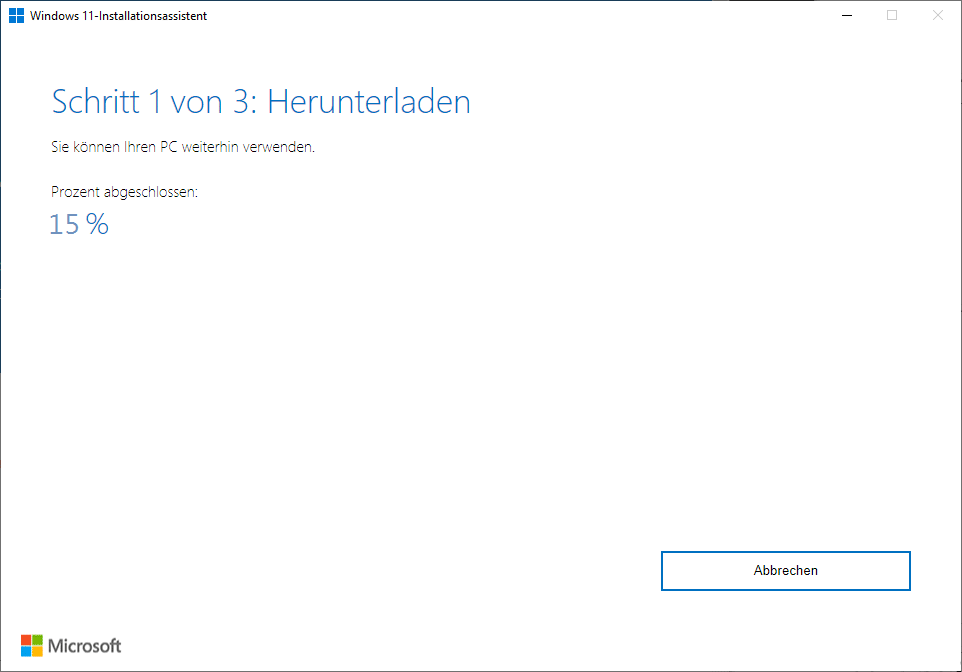  Herunterladen und Installieren von Windows 11 über den Installationsassistenten
