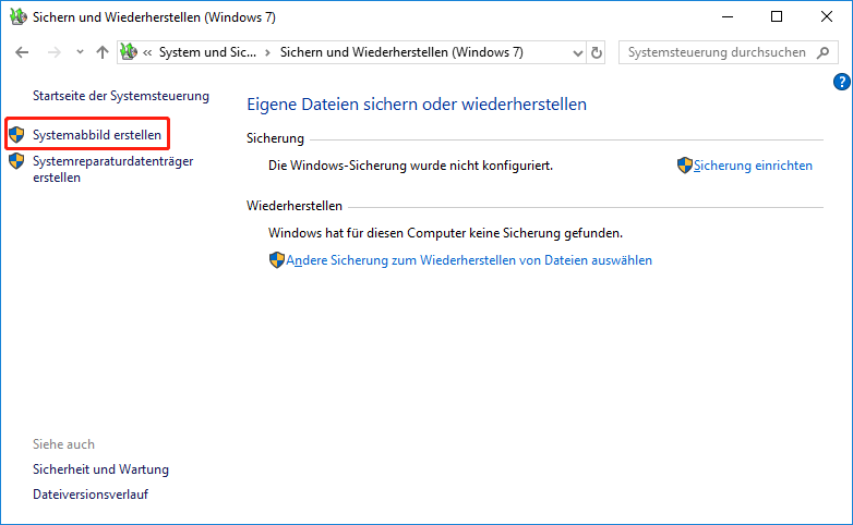 Sicherung und Wiederherstellung von Windows 11