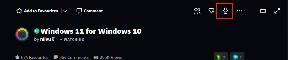Windows 11 for Windows 10 by niivu