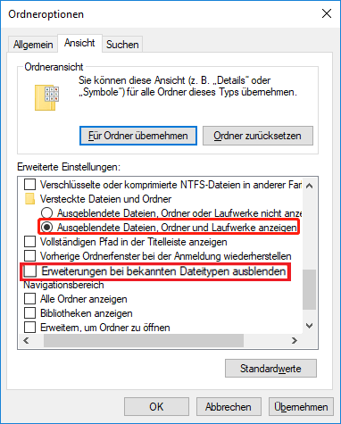 Richten Sie Windows so ein, dass Windows.old im Datei-Explorer angezeigt wird