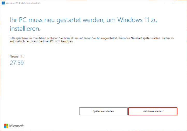 Windows 11 Installationsassistent