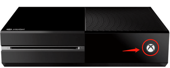 Drücken Sie die Power-Taste auf der Xbox One-Konsole