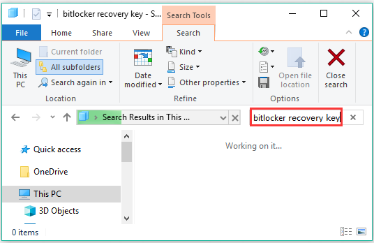 Finden Sie Ihren BitLocker-Wiederherstellungsschlüssel in der TXT-Datei
