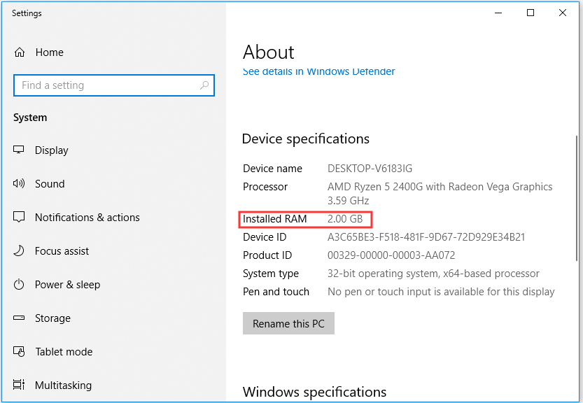 RAM unter Windows 10 überprüfen