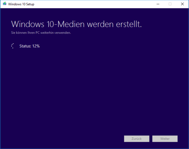 Erstellen eines Windows 10-Mediums