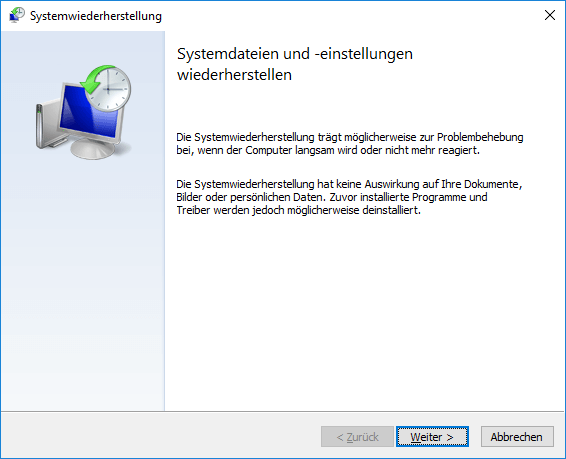 Windows 10/11 Systemwiederherstellung