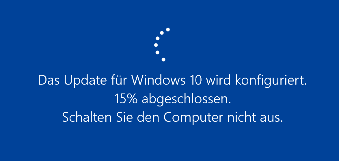 Windows-Update wird konfiguriert