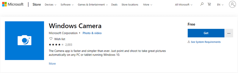 Windows-Kamera