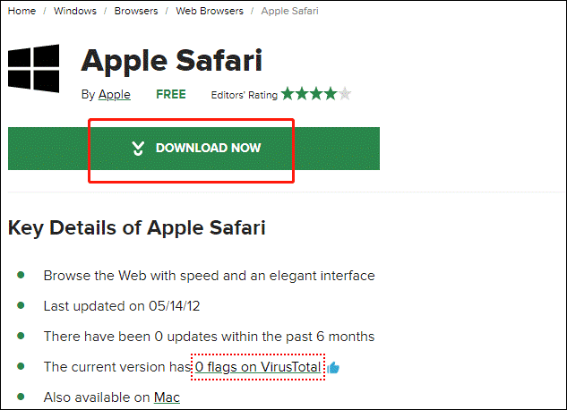 Safari 5.1.7 herunterladen