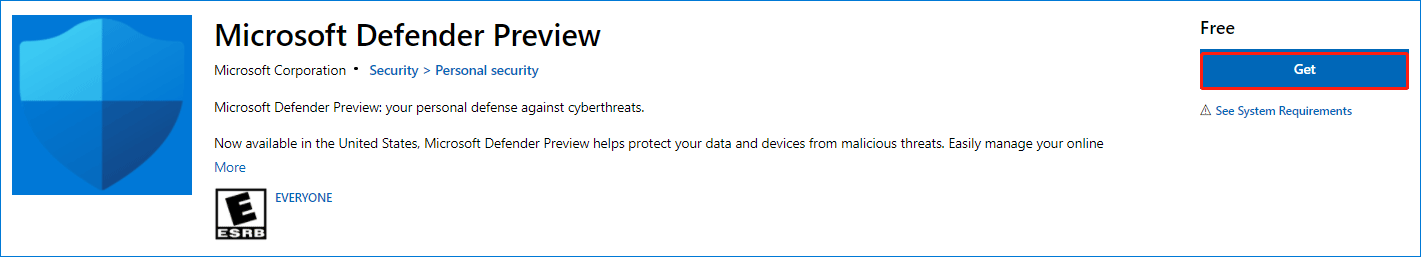 Windows Defender herunterladen
