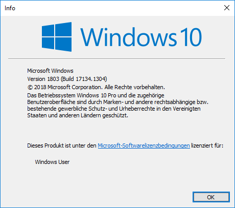 Überprüfen Sie Ihre Windows-Version