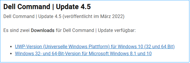 Dell Command Update Download 64-Bit