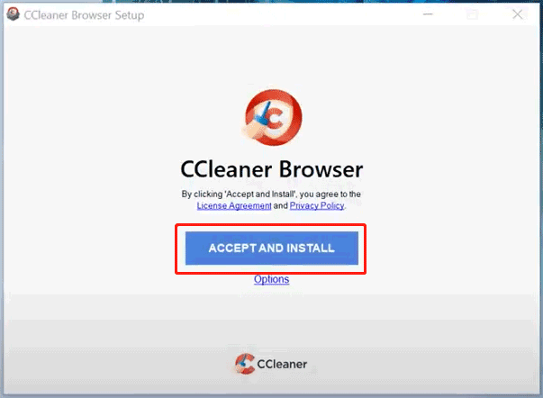 CCleaner Browser installieren