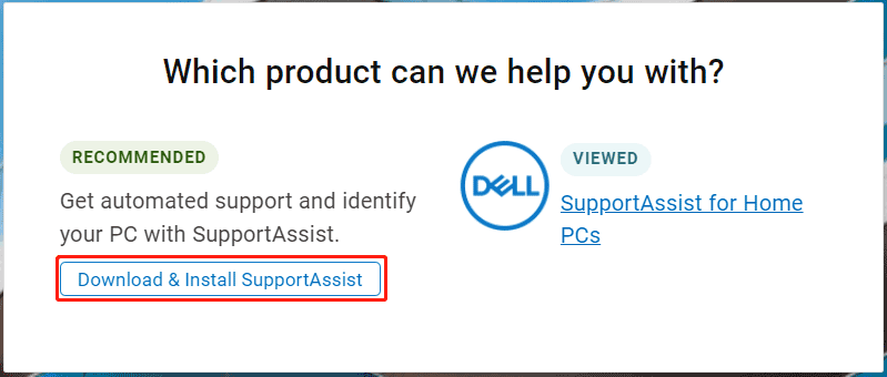 SupportAssist herunterladen