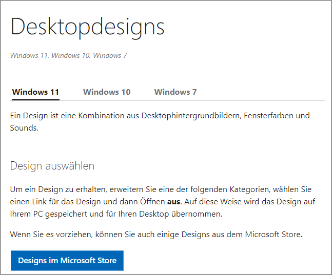 Microsoft Windows 11-Designs