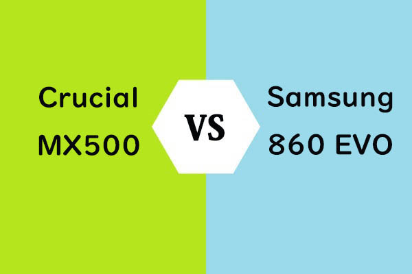 Crucial MX500とSamsung 860 EVOの比較