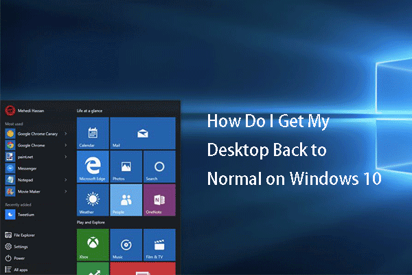 解決済み – Windows 10を通常のデスクトップに戻す方法