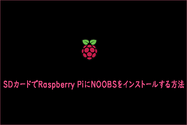 Raspberry Pi用SDカードにNOOBSをインストールする方法