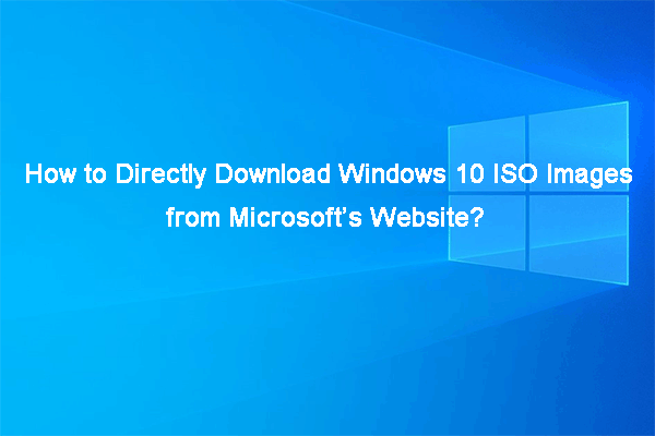 Windows 10 ISOイメージをMicrosoftのウェブサイトから直接ダウンロード