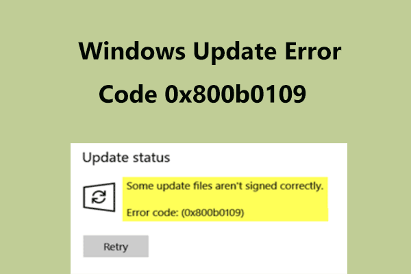 Windows Updateのエラー0x800b0109を修正する4つの方法