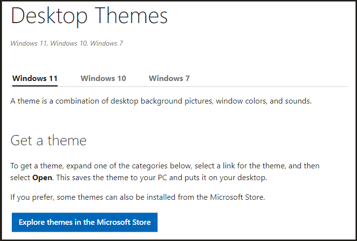 Microsoft Windows 11のテーマ