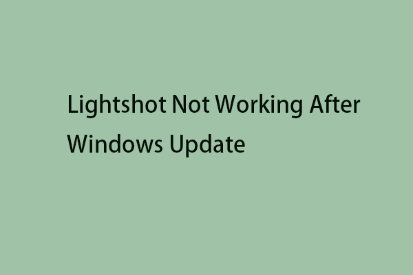 Windows更新後にLightshotが動作しない場合の解決策