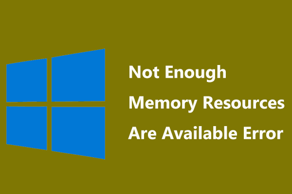 Windows 10「このコマンドを処理するにはメモリリソースが足りません」の解決策