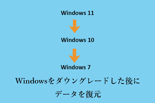 Windowsのダウングレード後にデータを復元するトップ方法
