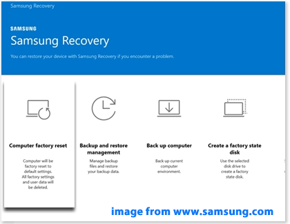 Samsung回復画面