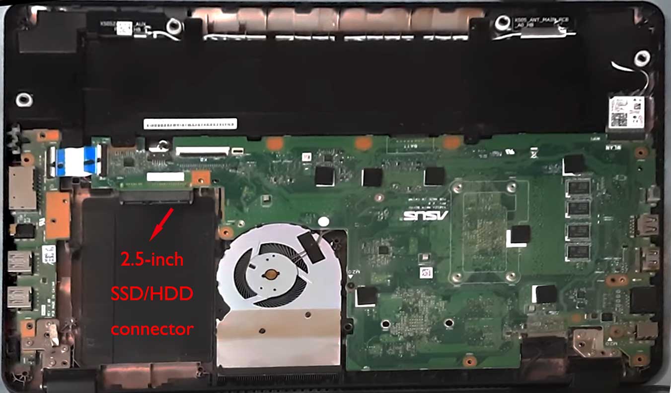 2.5インチHDDをSSDに換装